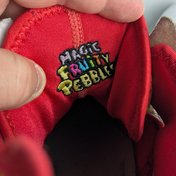 NIKE LeBron 19 Low Magic Fruity PEBBLES Men Shoes Size 13 White Red And Yellow - Picture 14 of 16